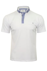 Xact Men's Polo Shirt, Short Sleeves, Contrast Button Down Collar-Main Image