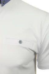 Xact Men's Polo Shirt, Short Sleeves, Contrast Button Down Collar-2