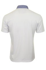 Xact Men's Polo Shirt, Short Sleeves, Contrast Button Down Collar-3