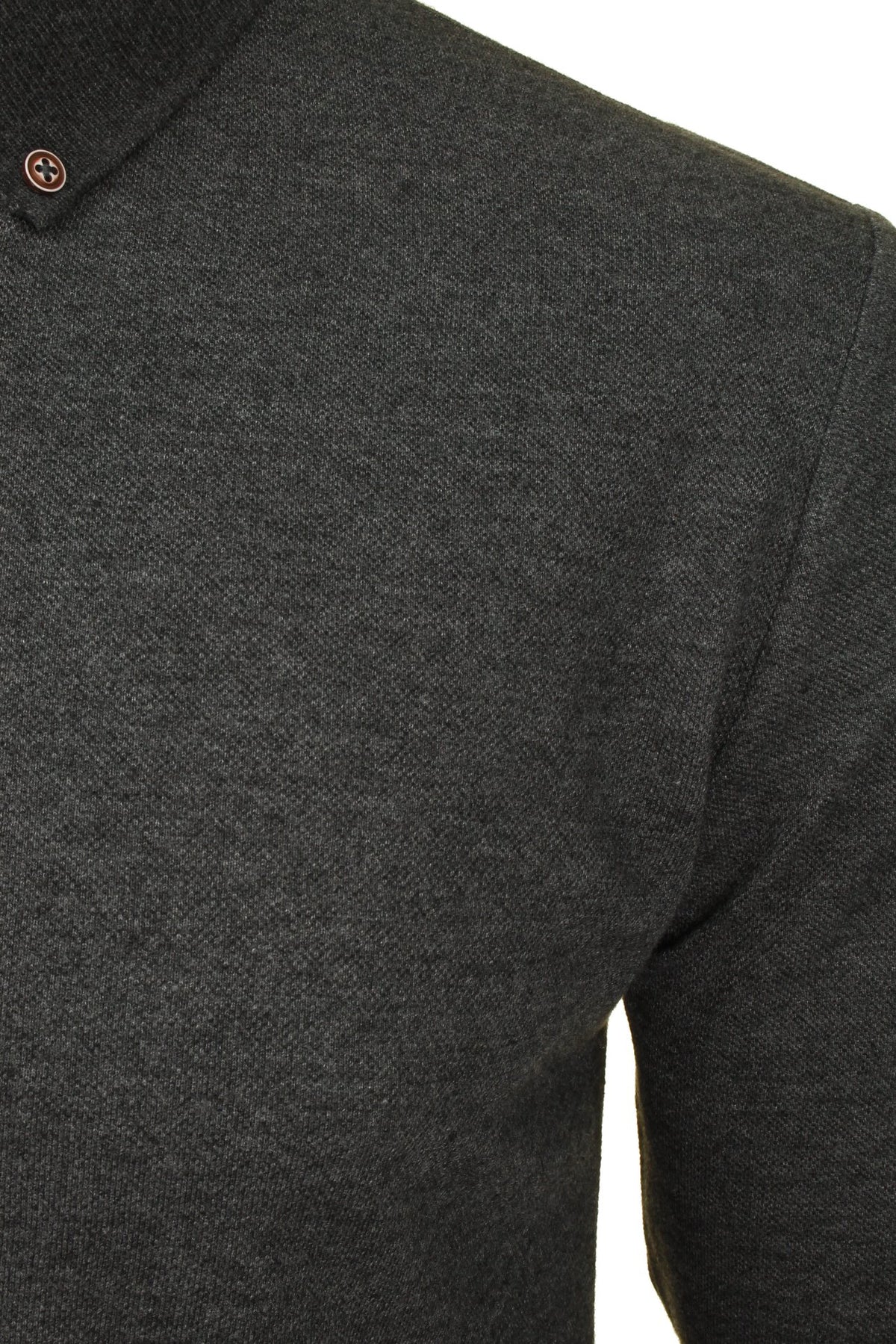 Xact Men's Long-Sleeved Polo T-Shirt, 100% Cotton Pique, Slim Fit-2