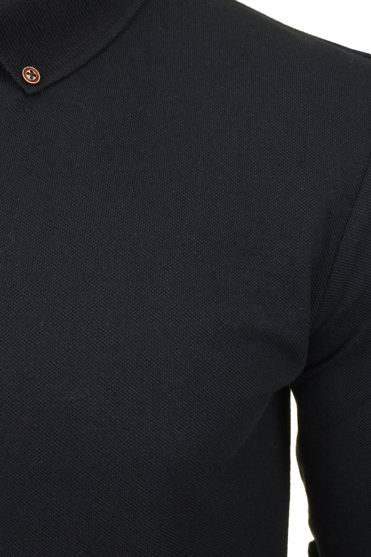 Xact Men's Long-Sleeved Polo T-Shirt, 100% Cotton Pique, Slim Fit-2