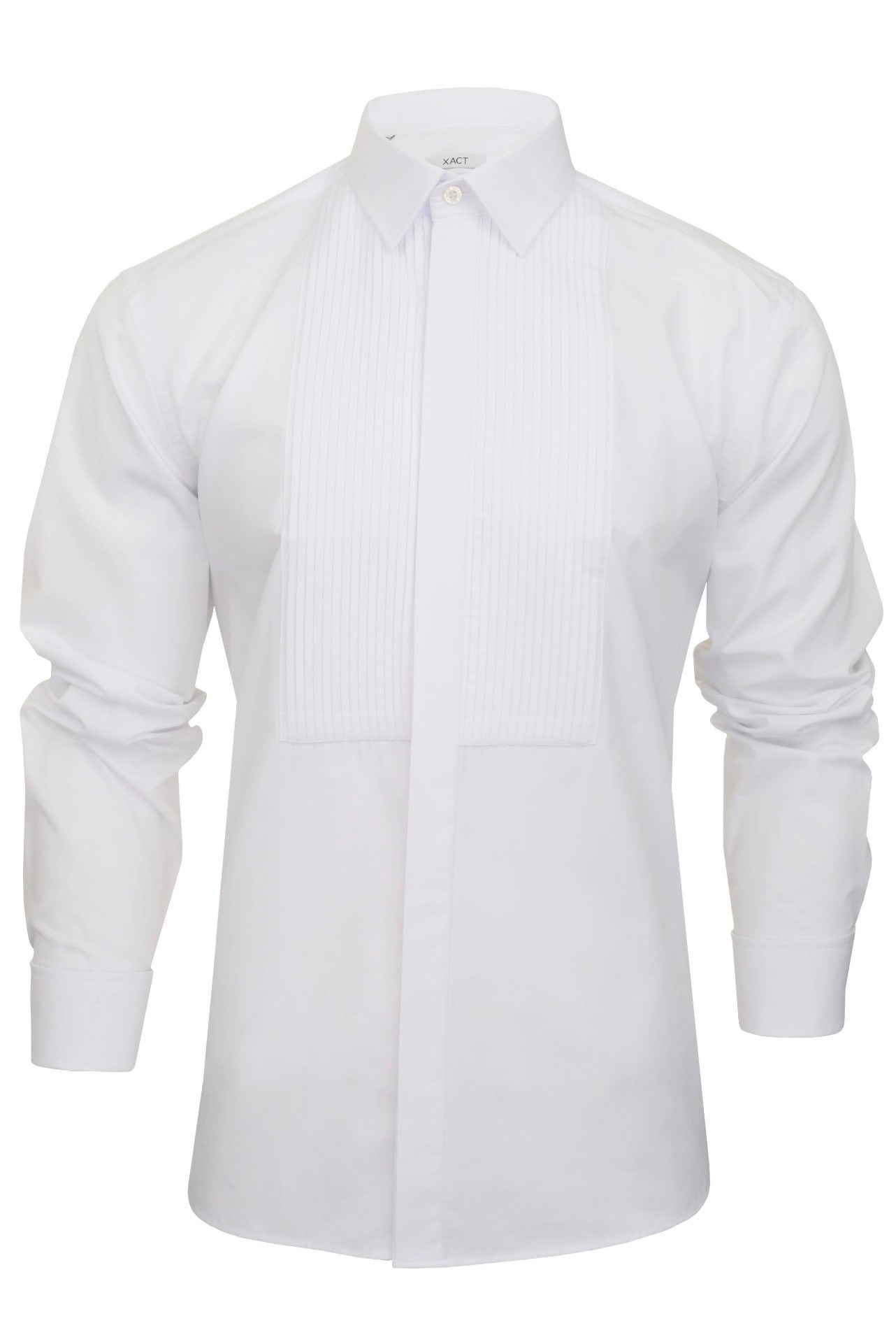 Xact Men's Formal Tuxedo/Dress Shirt with Double Cuff and Cuff Links-2