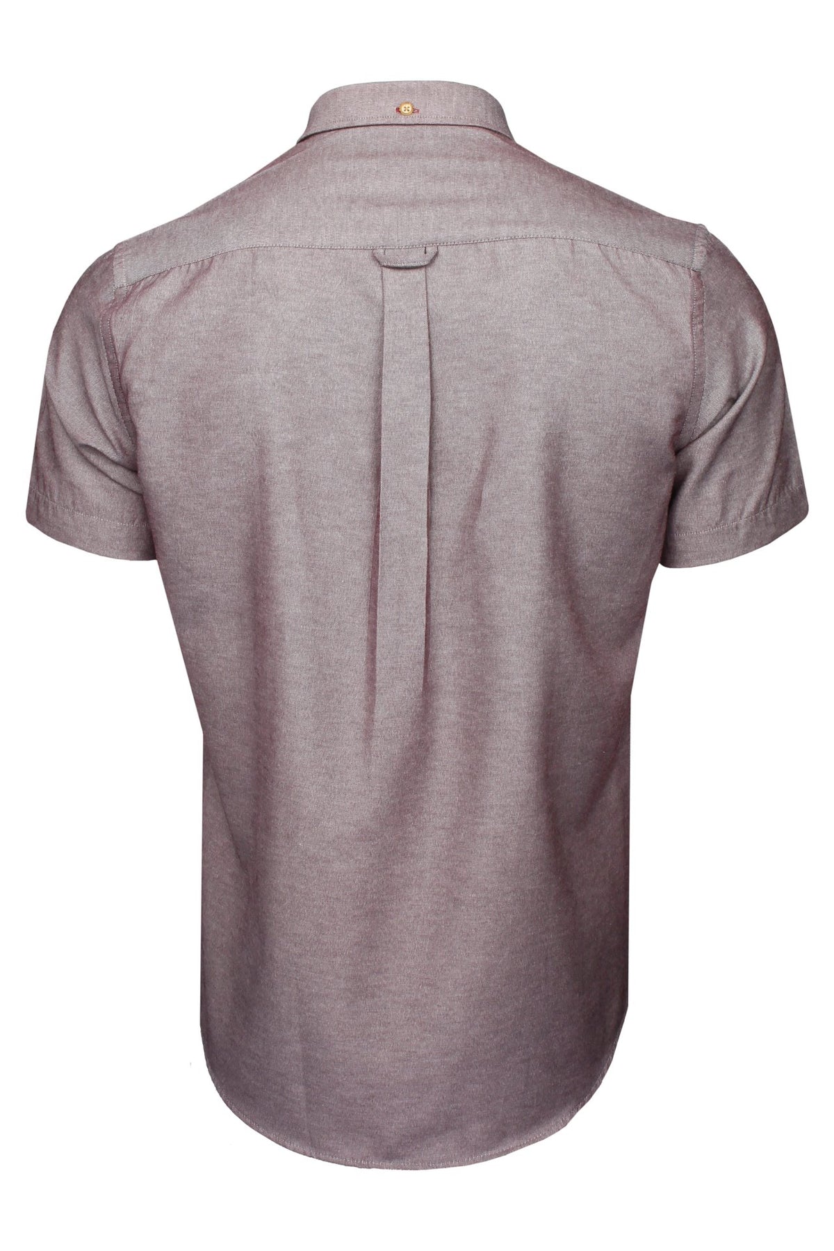 Xact Mens Chambray Shirt, Button-Down Collar, Short Sleeved, Slim Fit-3