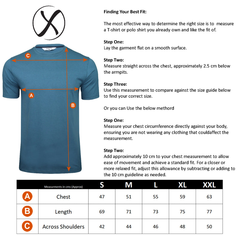 Xact Mens 5-Pack Plain Crew Neck Cotton T-Shirts-2