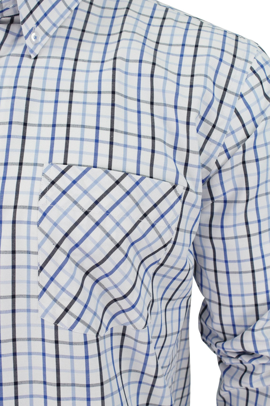 Mens Long Sleeved Check Shirt by Xact Clothing-2