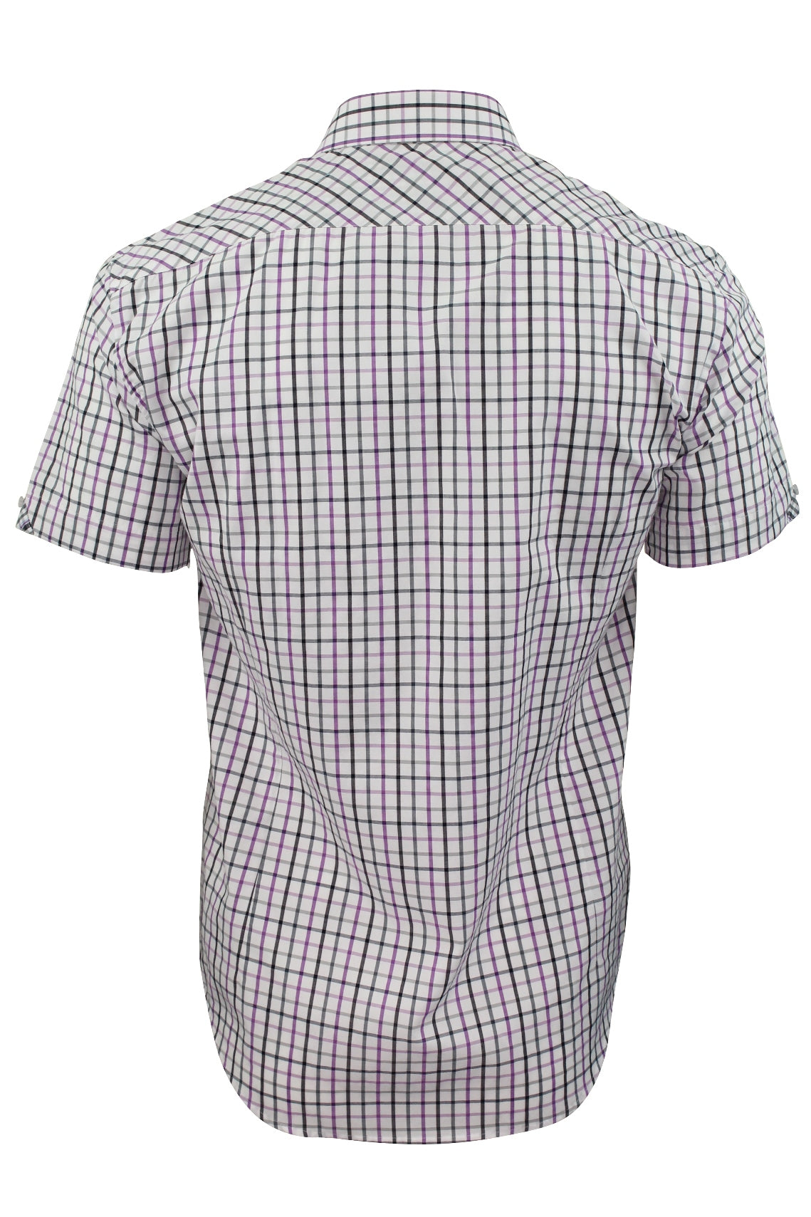 Xact Mens Check Shirt Short Sleeves-3