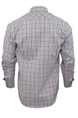 Mens Long Sleeved Check Shirt by Xact Clothing-3