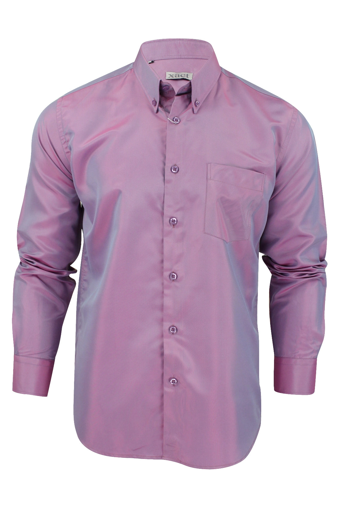 Mens Tonic Two Tone Shirt by Xact Clothing Long Sleeved-Main Image