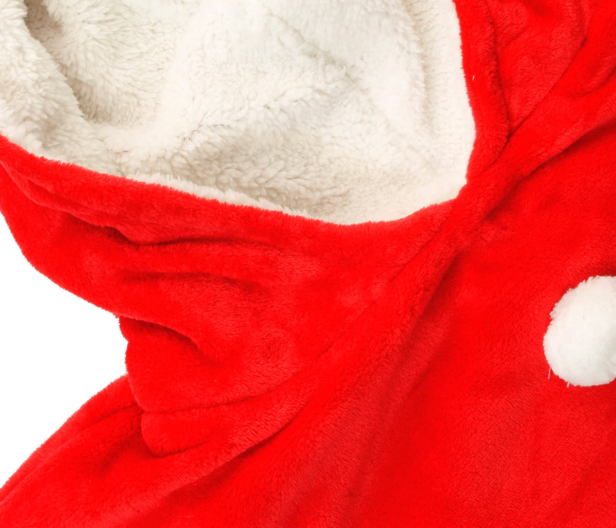 Xact Christmas/ Xmas Adults Hoodie Winter Wearable Blanket - Sherpa Fleece Lined Hood & Body-4