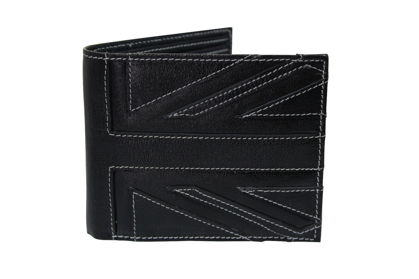 Xact Mens Quality Leather Union Jack Mod Retro Wallet with Coin Pocket - Gift Boxed-Main Image