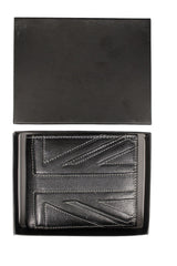 Xact Mens Leather Union Jack Wallet with Coin Pocket (619 - Black/ White)-3