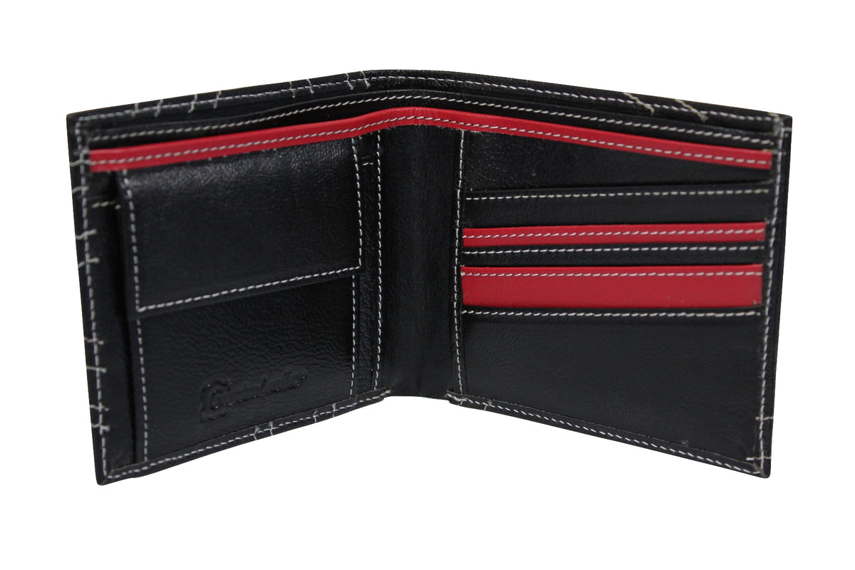 Xact Mens Quality Leather Union Jack Mod Retro Wallet - Coin Pocket - Gift Boxed-2
