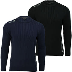 Mens Jumper by Xact Clothing Ribbed Long Sleeved-4