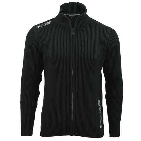 Mens Jumper by Xact Clothing Ribbed Long Sleeved-Main Image