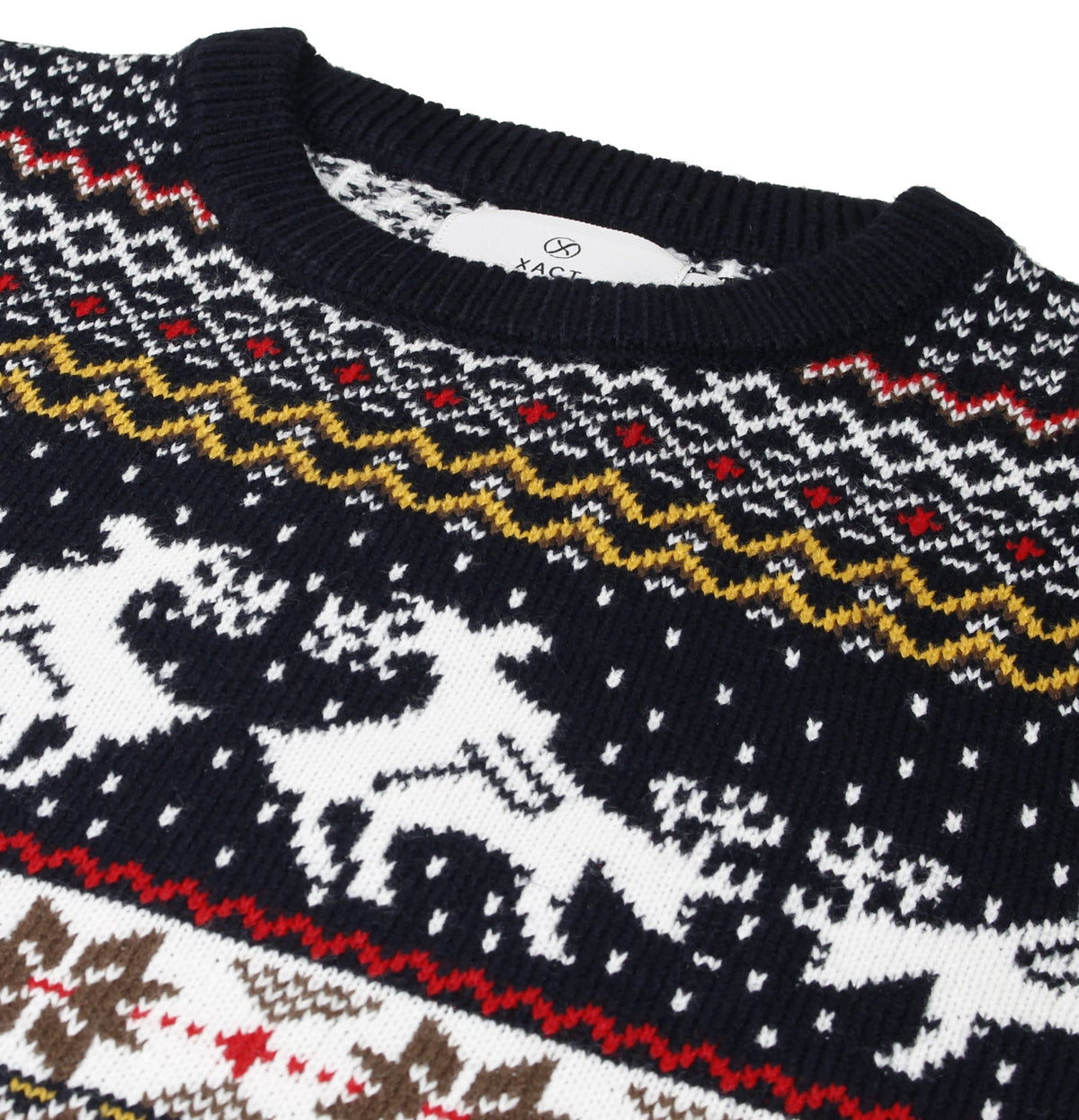 Xact Christmas/ Xmas Jumper 'Lapland' with Tree & Reindeer Fairisle Pattern