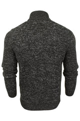 Xact Men's 1/4 Button Front Funnel Neck Jumper-3