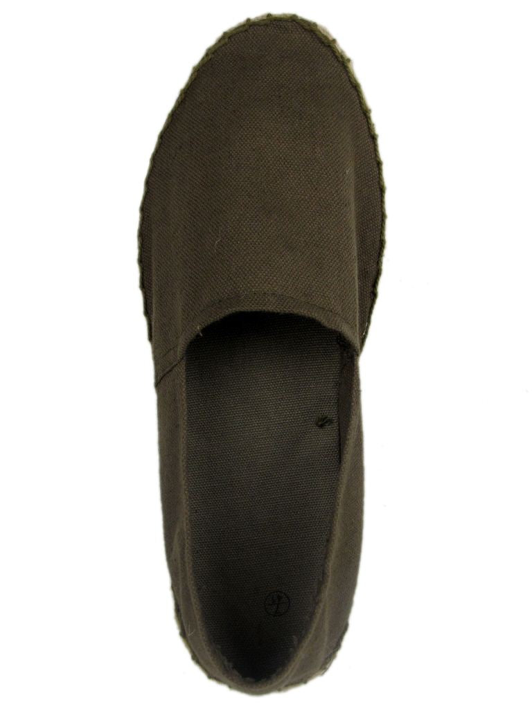Mens Canvas Espadrilles/ Plimsoll Pumps White, Khaki, Black & Coal-4