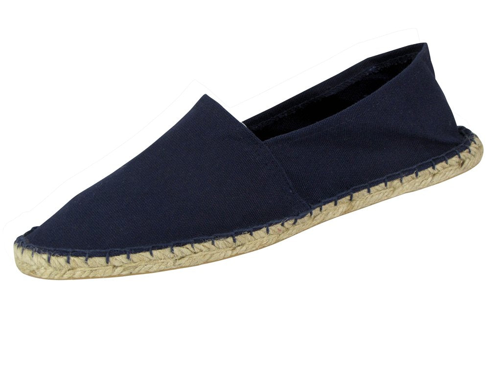 Mens Canvas Espadrilles/ Plimsoll Pumps Navy-Main Image