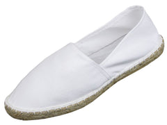 Mens Canvas Espadrilles/ Plimsoll Pumps White, Khaki, Black & Coal-Main Image