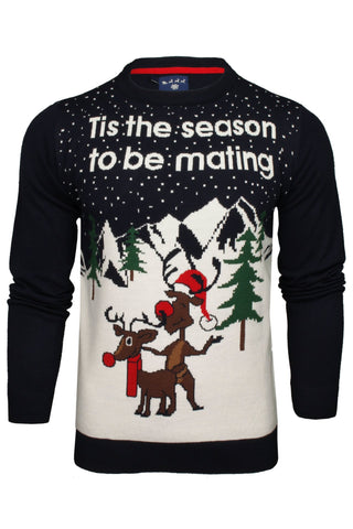 Xact Men's Christmas Jumper, Novelty Funny Naughty Theme-Main Image