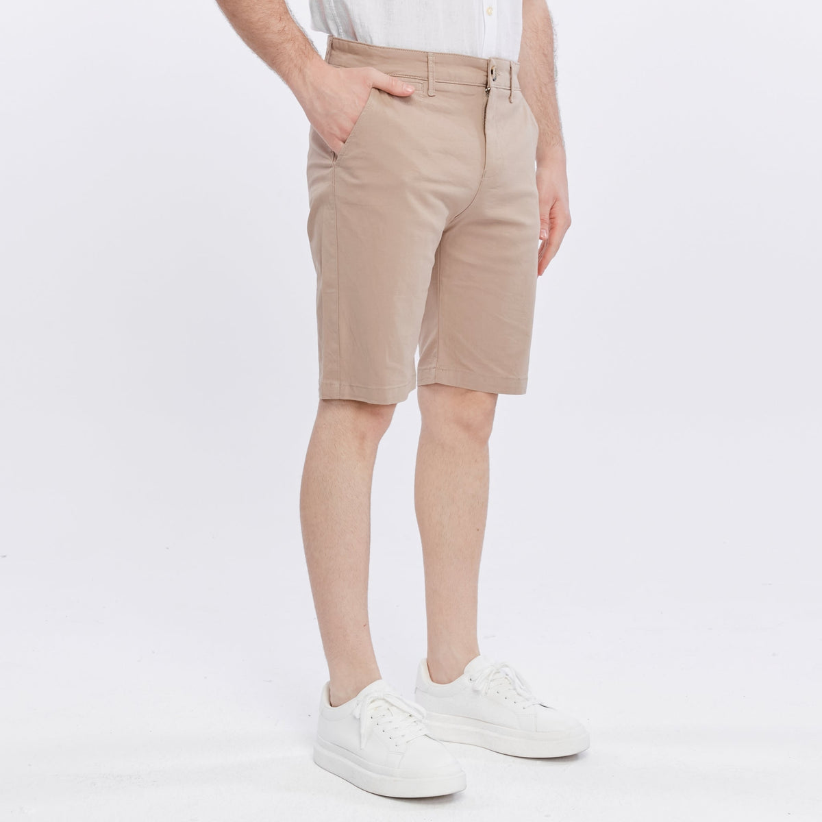 Xact Men's Premium Tailored Stretch Chino Shorts-4