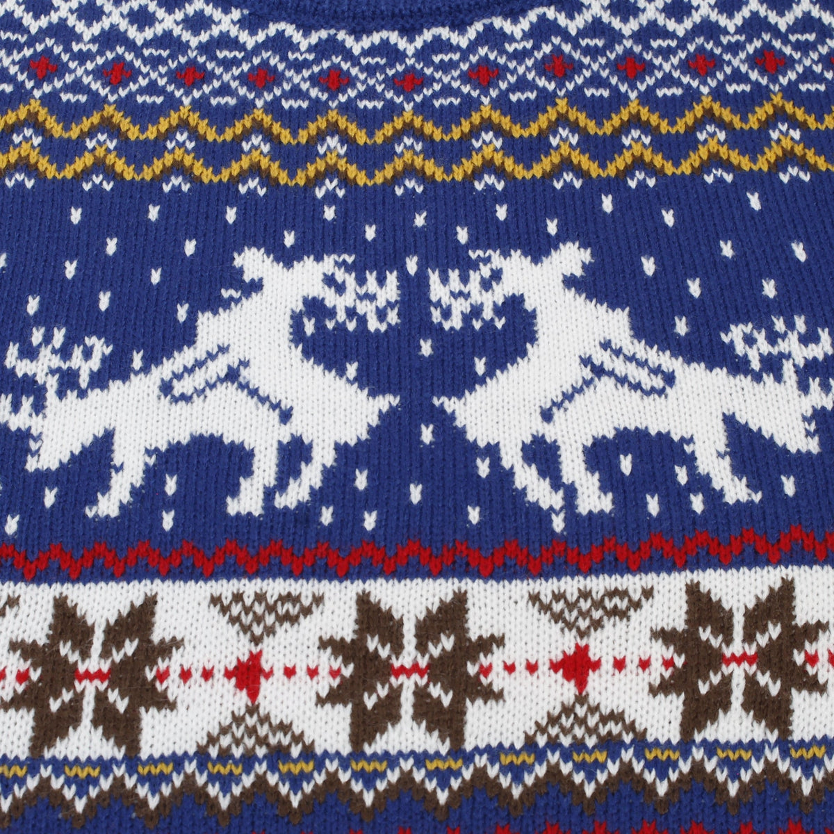 Xact Men's Fair Isle Christmas Jumper � Randy Reindeer Knit Sweater, Funny Xmas Pub Style, Festive Ugly Sweater for Holiday Parties-4