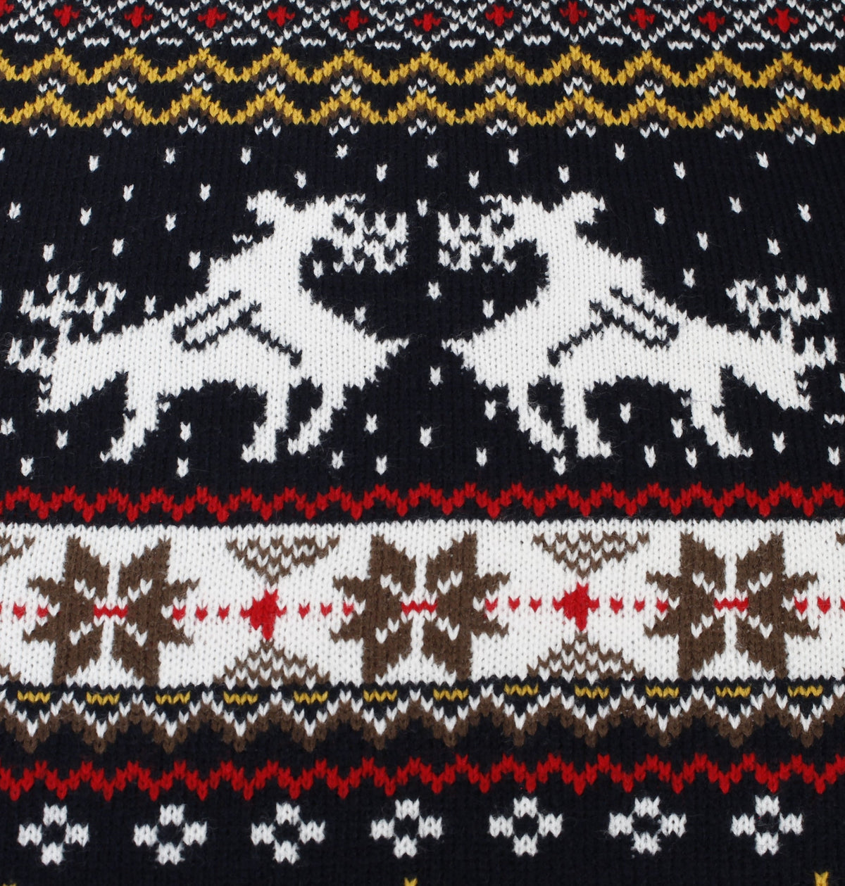 Xact Men's Fair Isle Christmas Jumper � Randy Reindeer Knit Sweater, Funny Xmas Pub Style, Festive Ugly Sweater for Holiday Parties-4