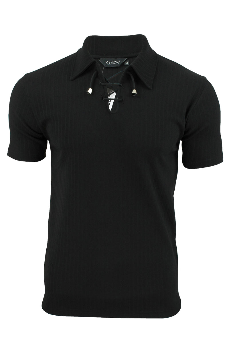 Mens Polo Shirt by Xact Clothing Short Sleeved Muscle Slim Gym Fit-2