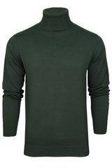 Xact Mens Roll Neck Jumper - 100% Cotton - Long Sleeved-Main Image