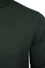 Xact Mens Roll Neck Jumper - 100% Cotton - Long Sleeved-2