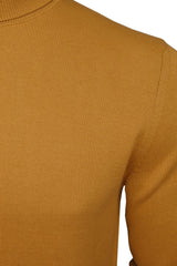 Xact Mens Roll Neck Jumper - 100% Cotton - Long Sleeved-2