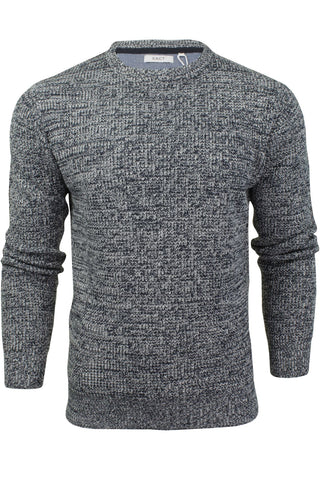 Xact Men's Twist Waffle Knit Crew Neck Jumper-Main Image