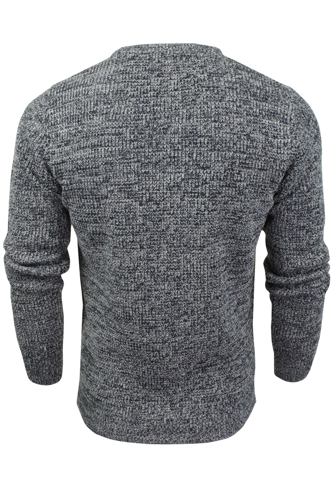 Xact Men's Twist Waffle Knit Crew Neck Jumper-3