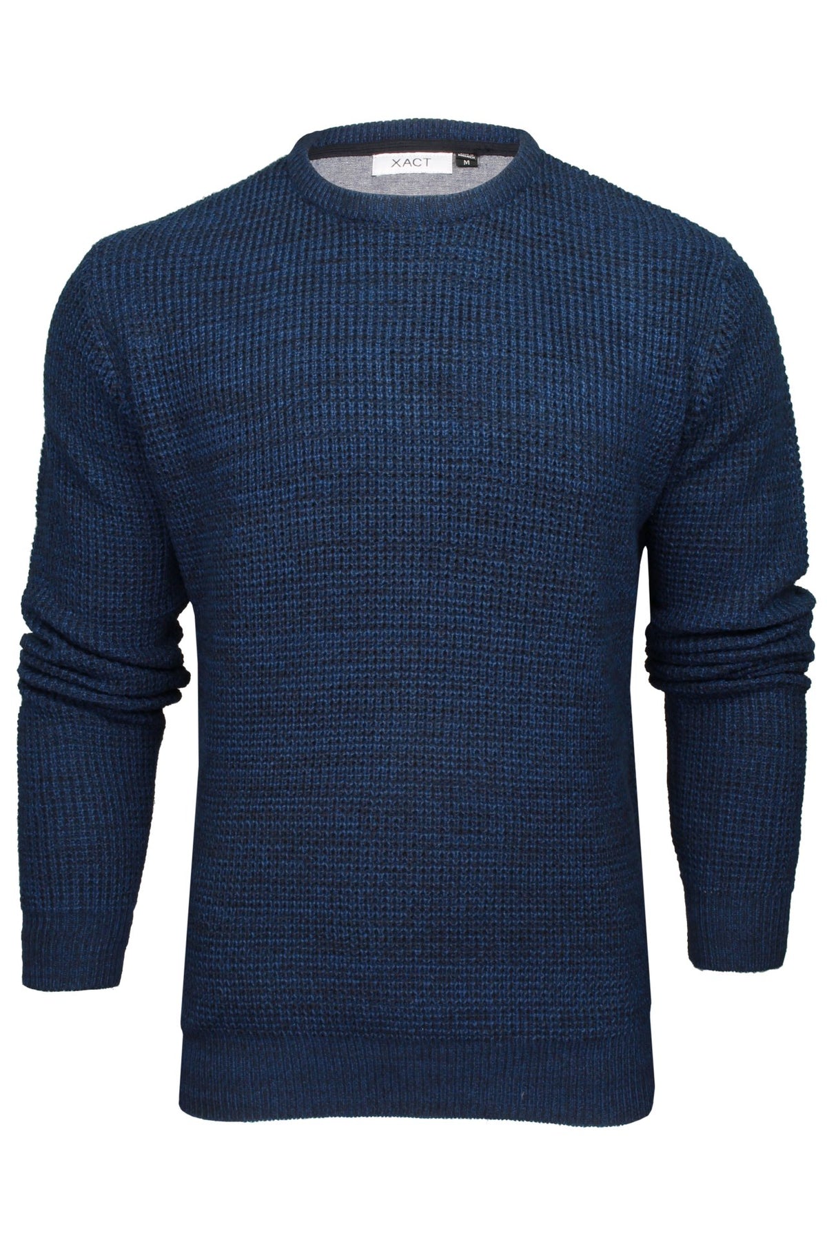 Xact Men's Twist Waffle Knit Crew Neck Jumper-Main Image