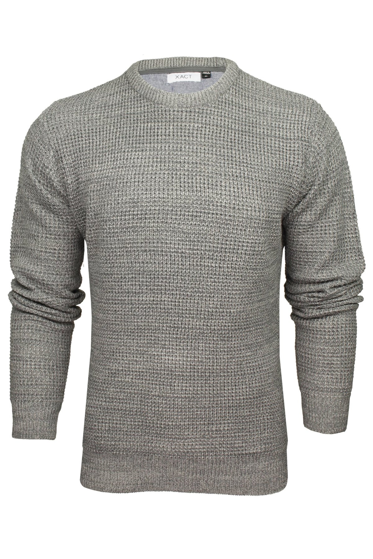 Xact Men's Twist Waffle Knit Crew Neck Jumper-Main Image