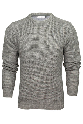 Xact Men's Twist Waffle Knit Crew Neck Jumper-Main Image