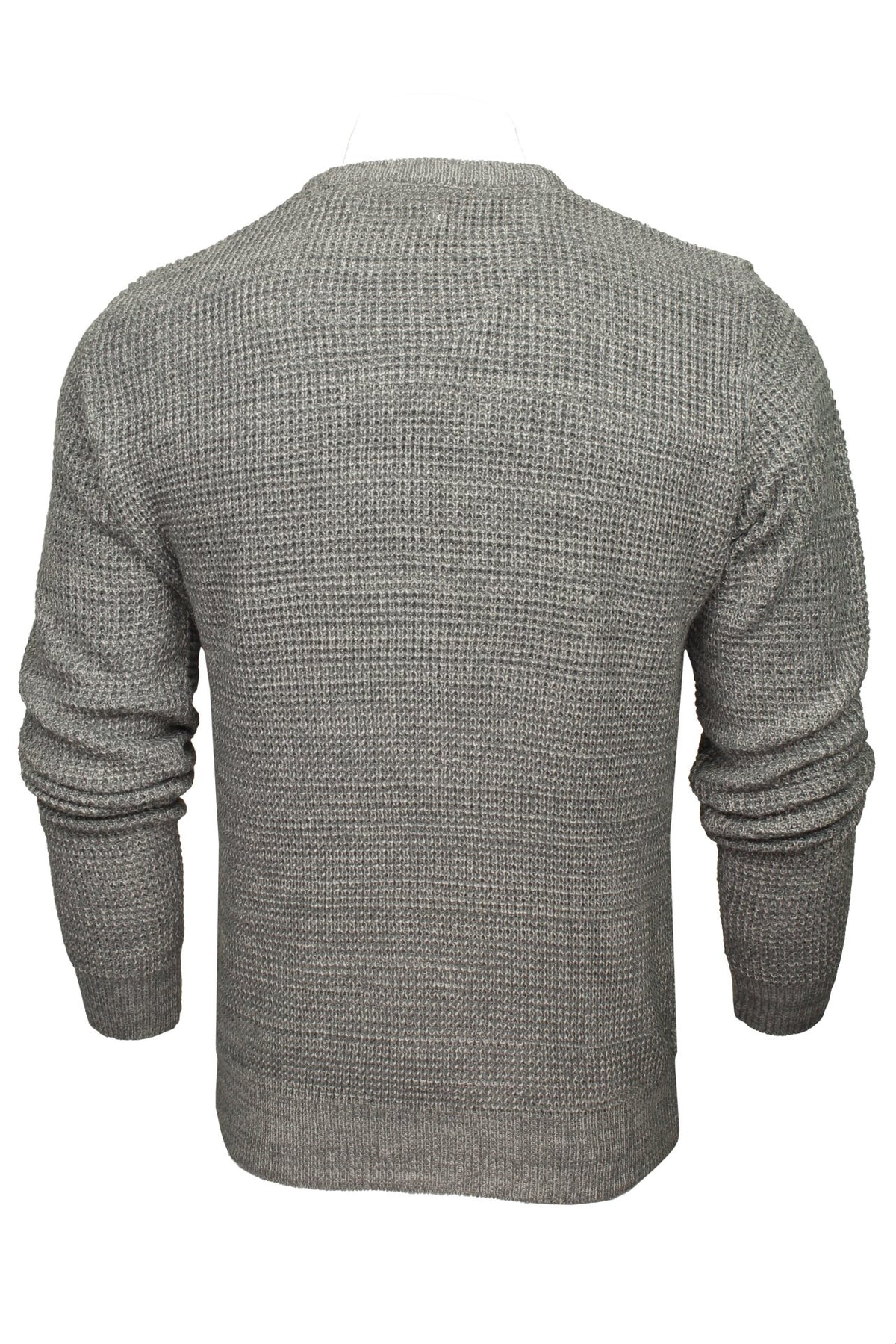 Xact Men's Twist Waffle Knit Crew Neck Jumper-3