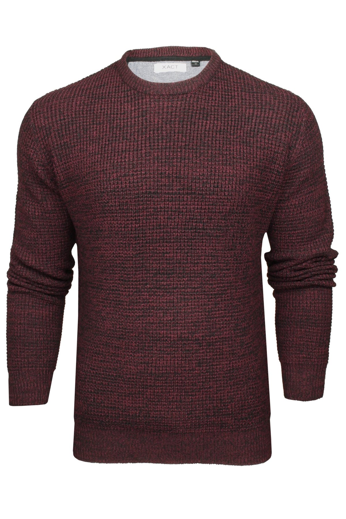 Xact Men's Twist Waffle Knit Crew Neck Jumper-Main Image
