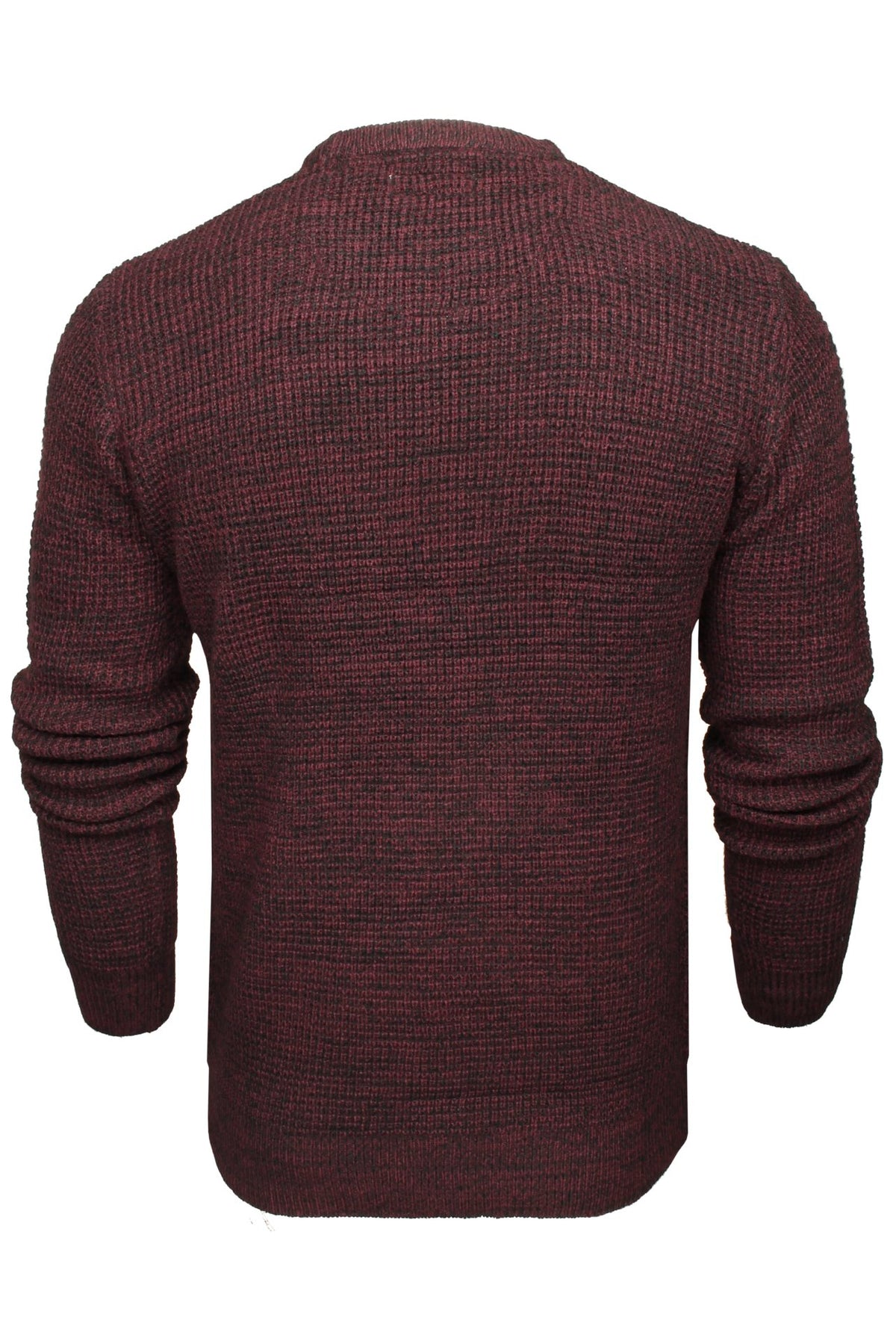 Xact Men's Twist Waffle Knit Crew Neck Jumper-3