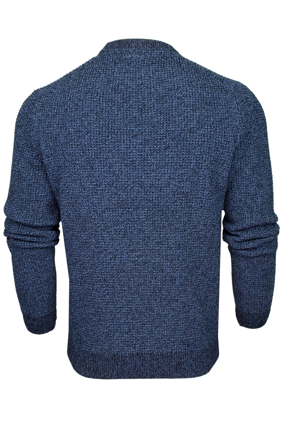 Xact Men's Twist Waffle Knit Crew Neck Jumper, Cotton Rich, Eco-Friendly Fabric-3