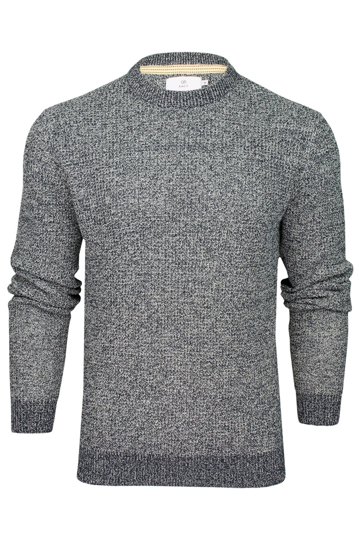 Xact Men's Twist Waffle Knit Crew Neck Jumper-Main Image