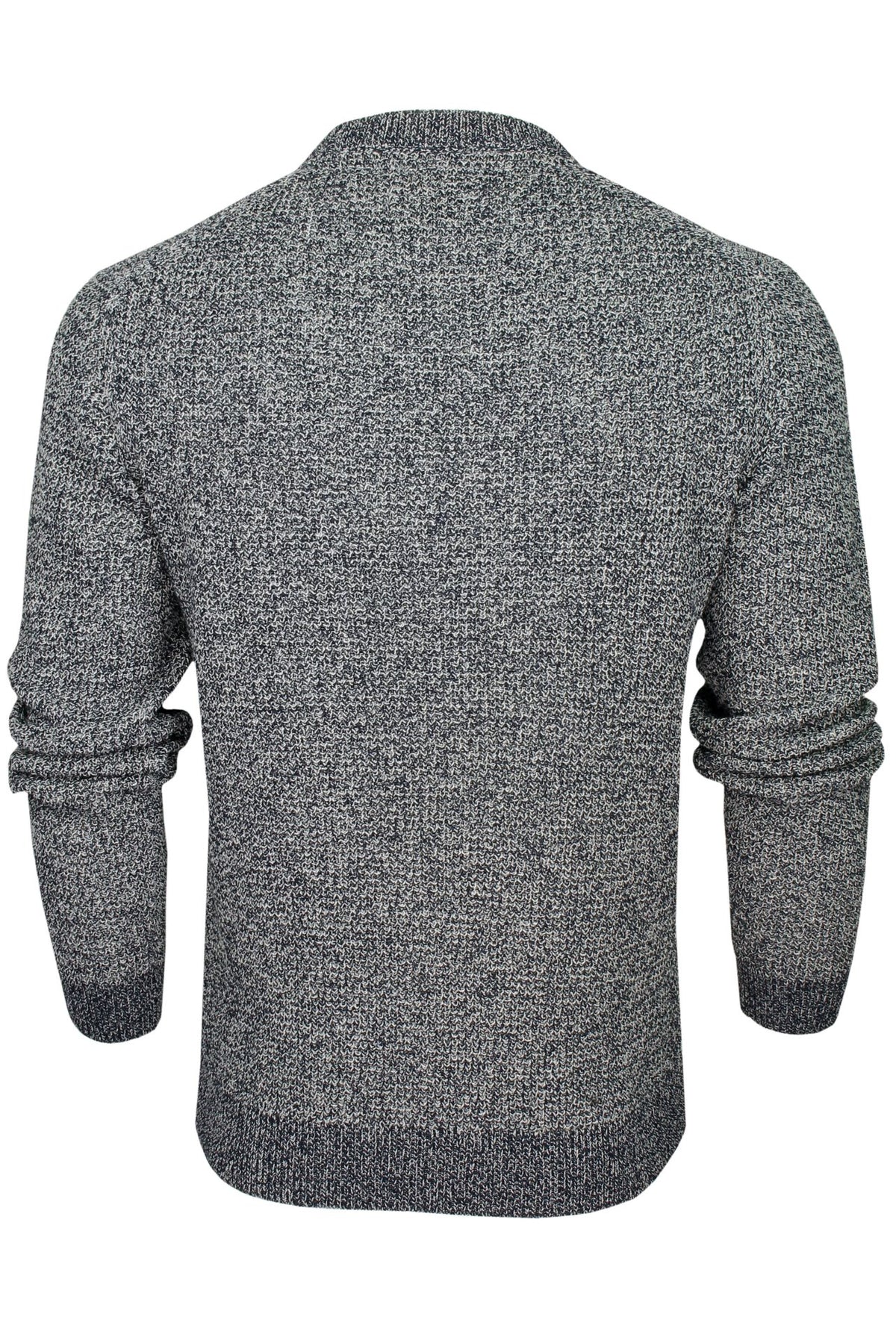 Xact Men's Twist Waffle Knit Crew Neck Jumper-3