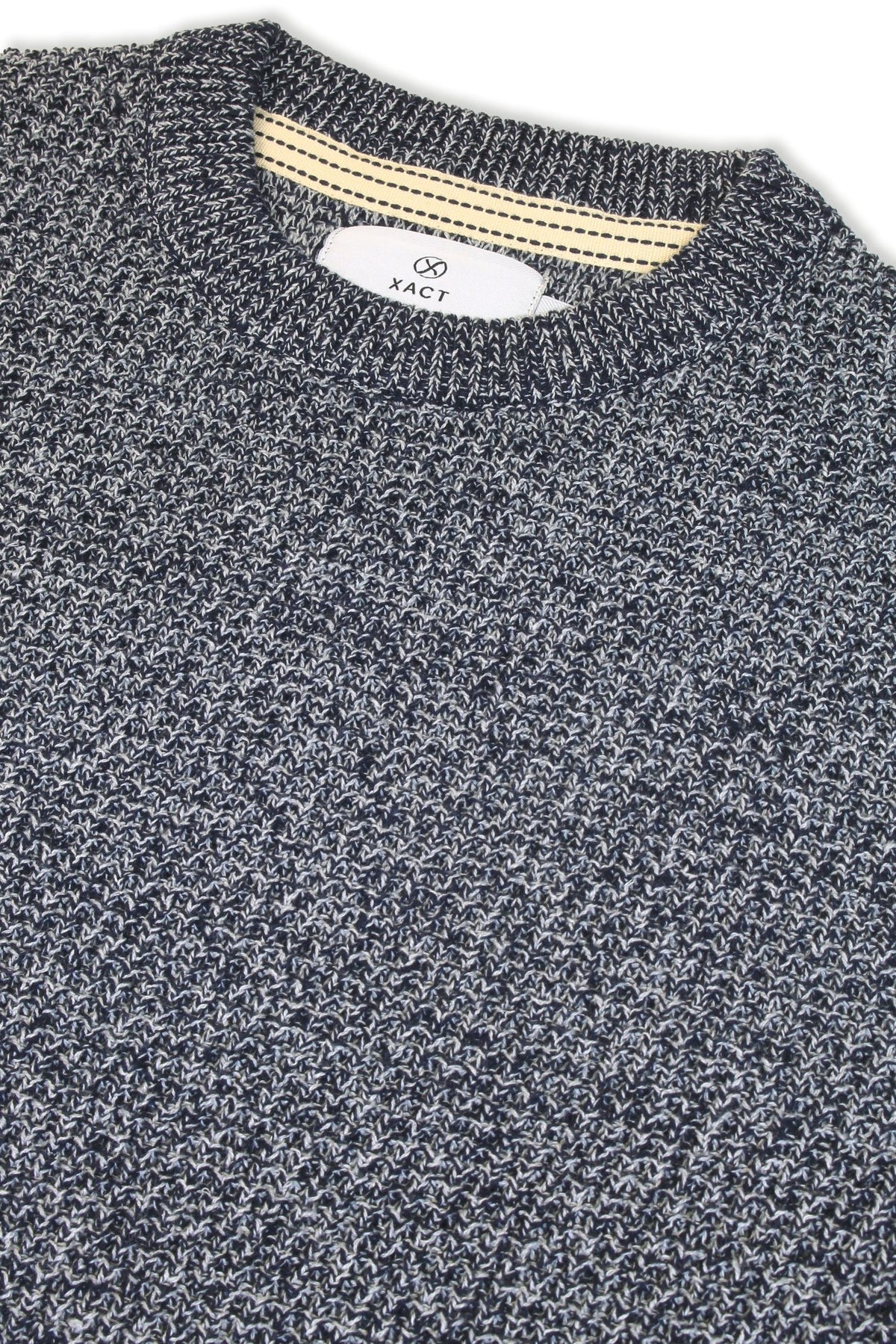 Xact Men's Twist Waffle Knit Crew Neck Jumper-4