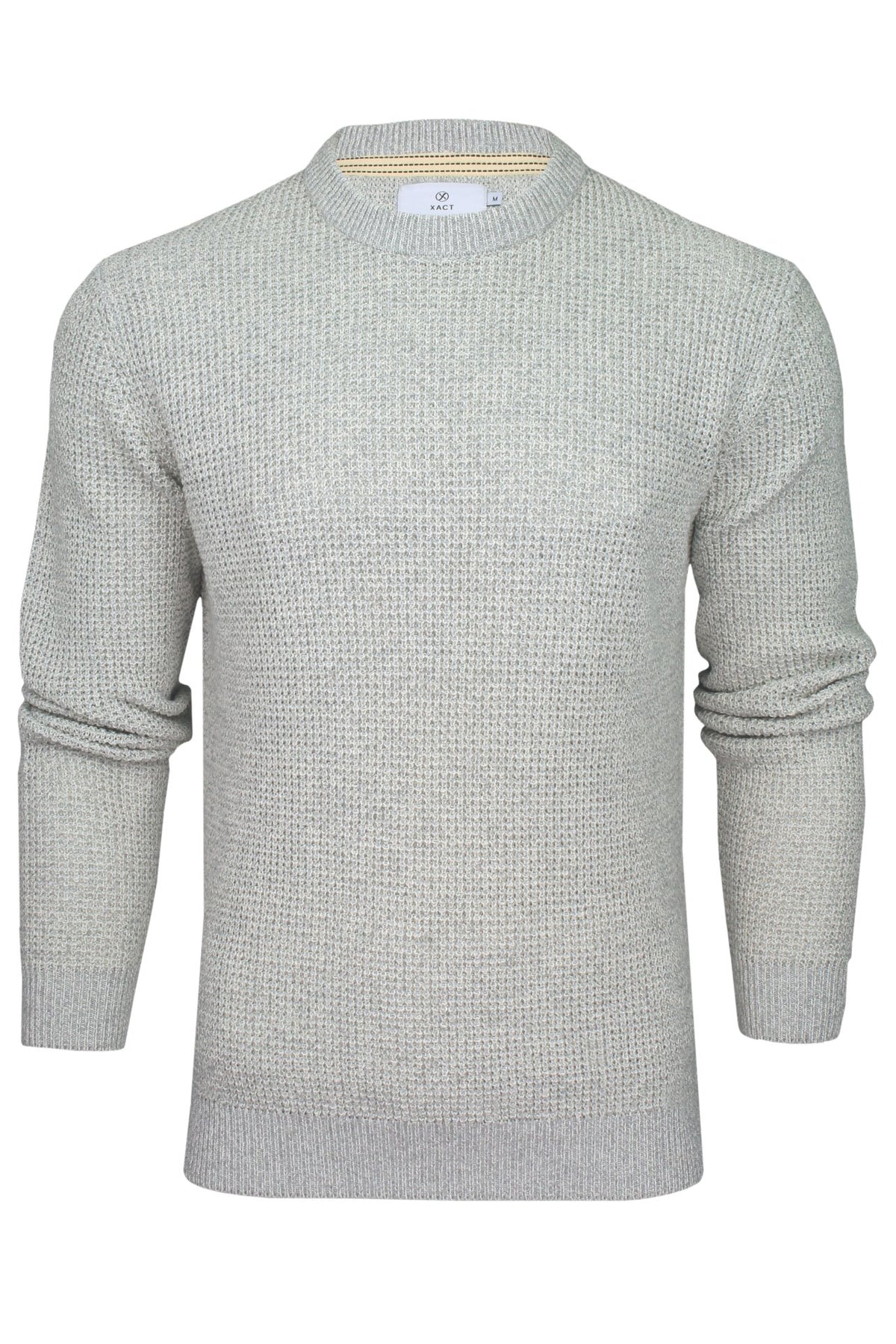 Xact Men's Twist Waffle Knit Crew Neck Jumper-Main Image