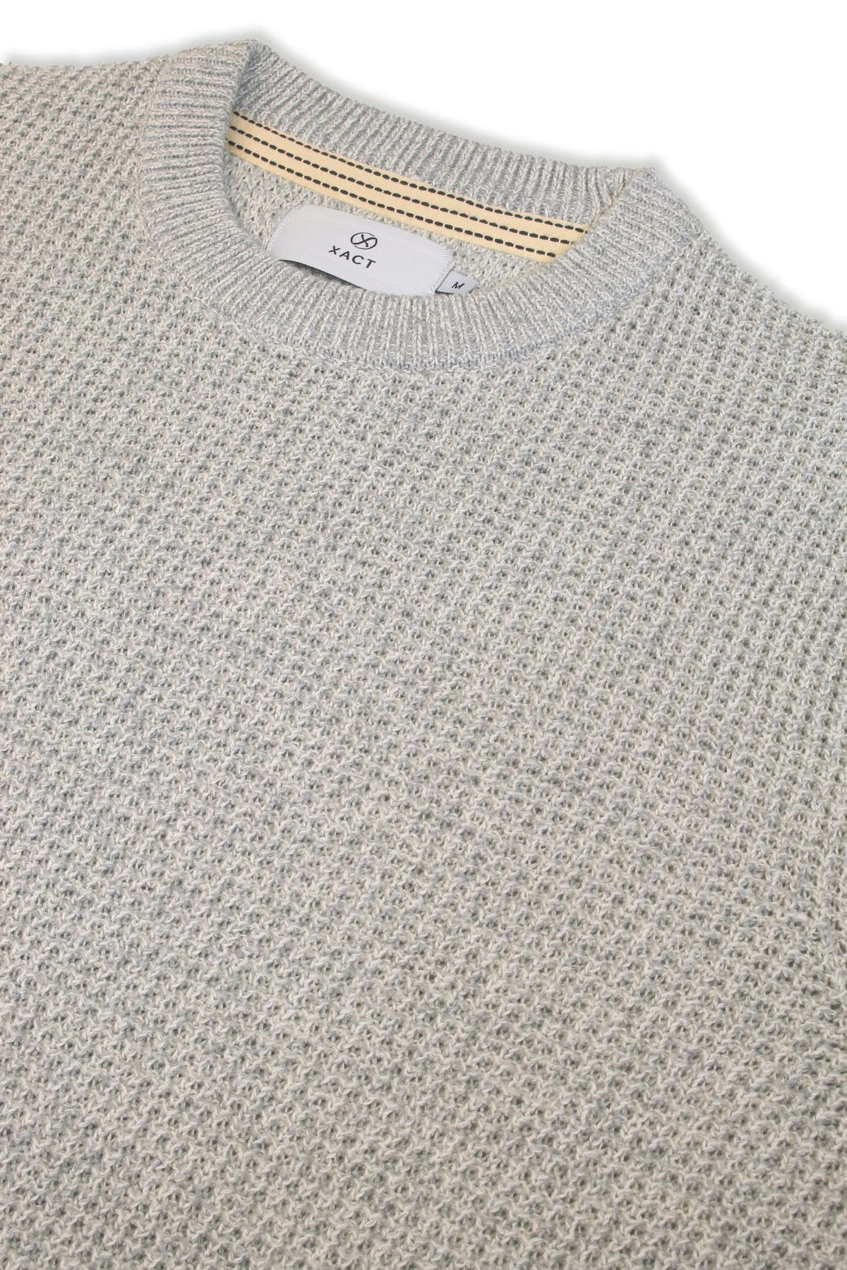 Xact Men's Twist Waffle Knit Crew Neck Jumper-4