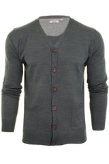 Xact Mens Cardigan Button Front Fashion Jumper-Main Image