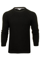 Xact Men's Chunky Fisherman Knit Jumper, Crew Neck, Raglan Sleeve-4