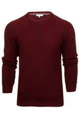 Xact Men's Chunky Fisherman Knit Jumper, Crew Neck, Raglan Sleeve-4