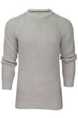 Xact Men's Chunky Fisherman Knit Jumper, Crew Neck, Raglan Sleeve-4