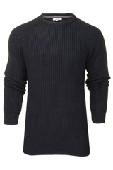 Xact Men's Chunky Fisherman Knit Jumper, Crew Neck, Raglan Sleeve-Main Image